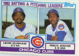 1983 Topps      051      Cubs TL/Fergie Jenkins/Leon Durham